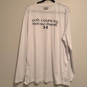 Under Armour White Long Sleeve Tee